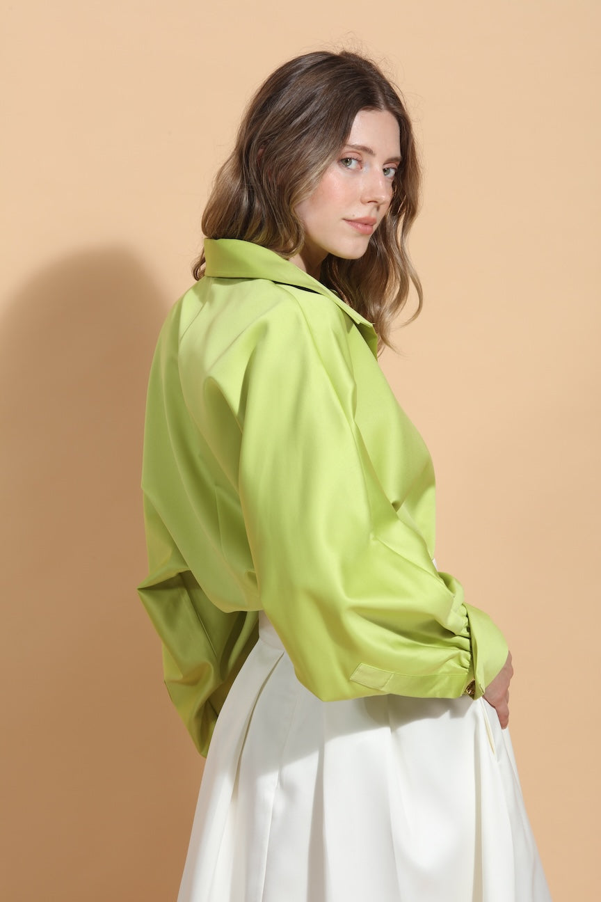 Kimberly Over Sized Shirt with Jewel Buttons