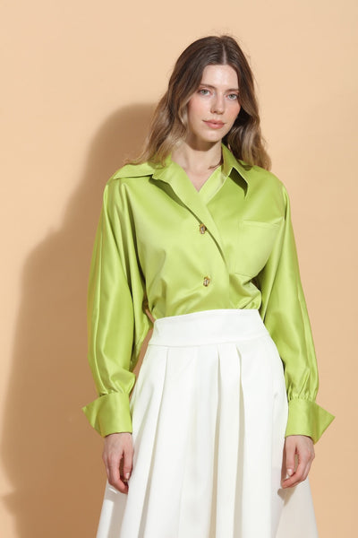 Kimberly Over Sized Shirt with Jewel Buttons