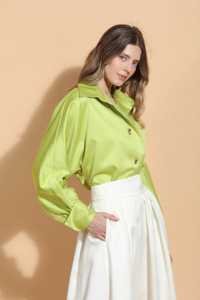 Kimberly Over Sized Shirt with Jewel Buttons