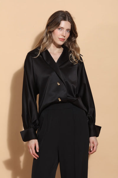 Kimberly Over Sized Shirt with Jewel Buttons