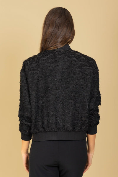 Textured Bomber Jacket