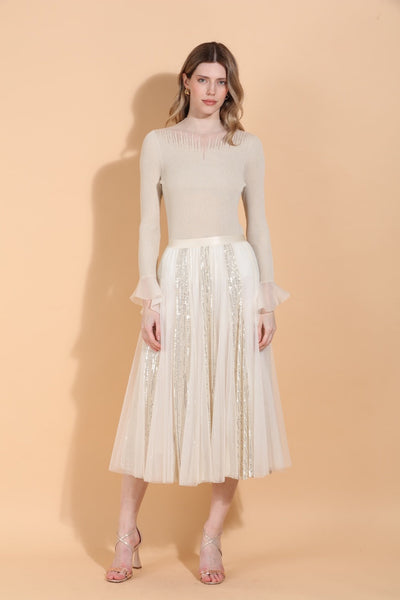Sequined Tulle Skirt