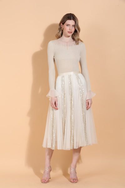 Sequined Tulle Skirt