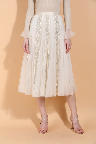 Sequined Tulle Skirt