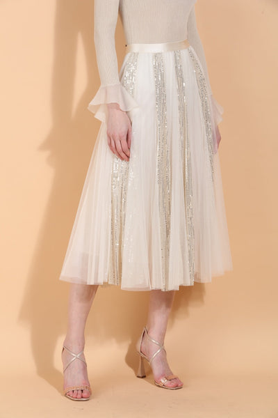 Sequined Tulle Skirt