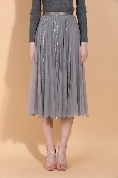 Sequined Tulle Skirt