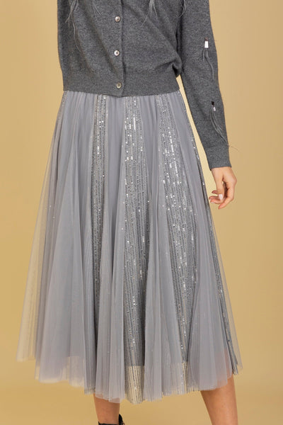 Sequined Tulle Skirt
