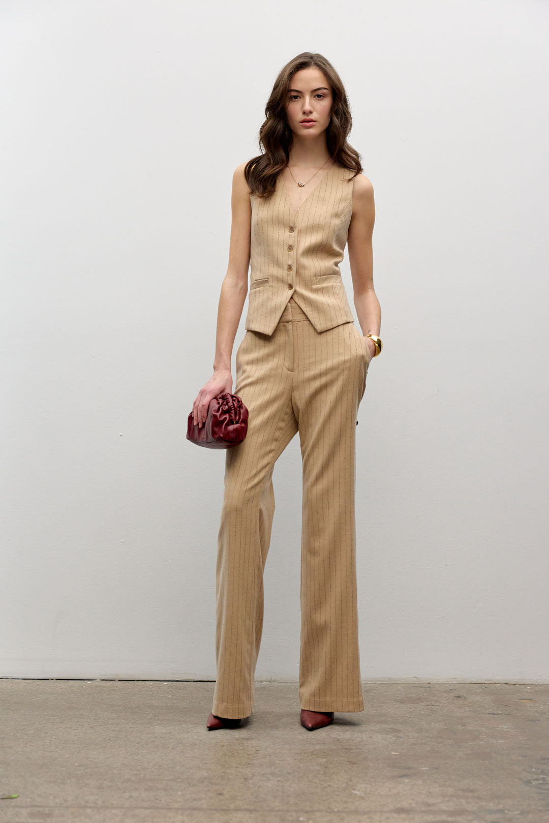 Pinstripe vest