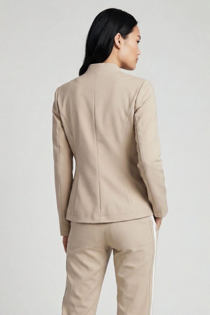 Gisela Aeroflow Zip Front Twill Blazer