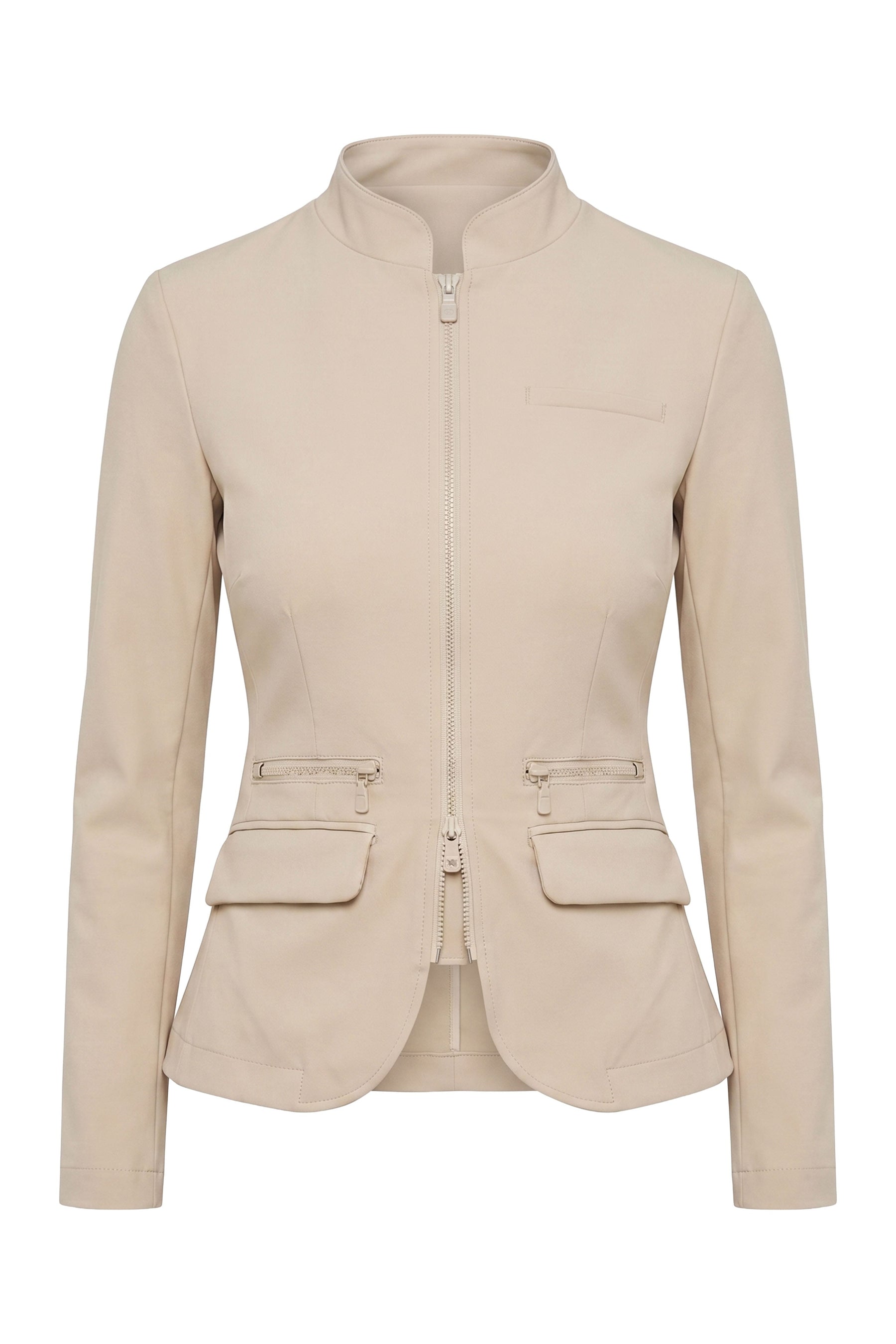 Gisela Aeroflow Zip Front Twill Blazer