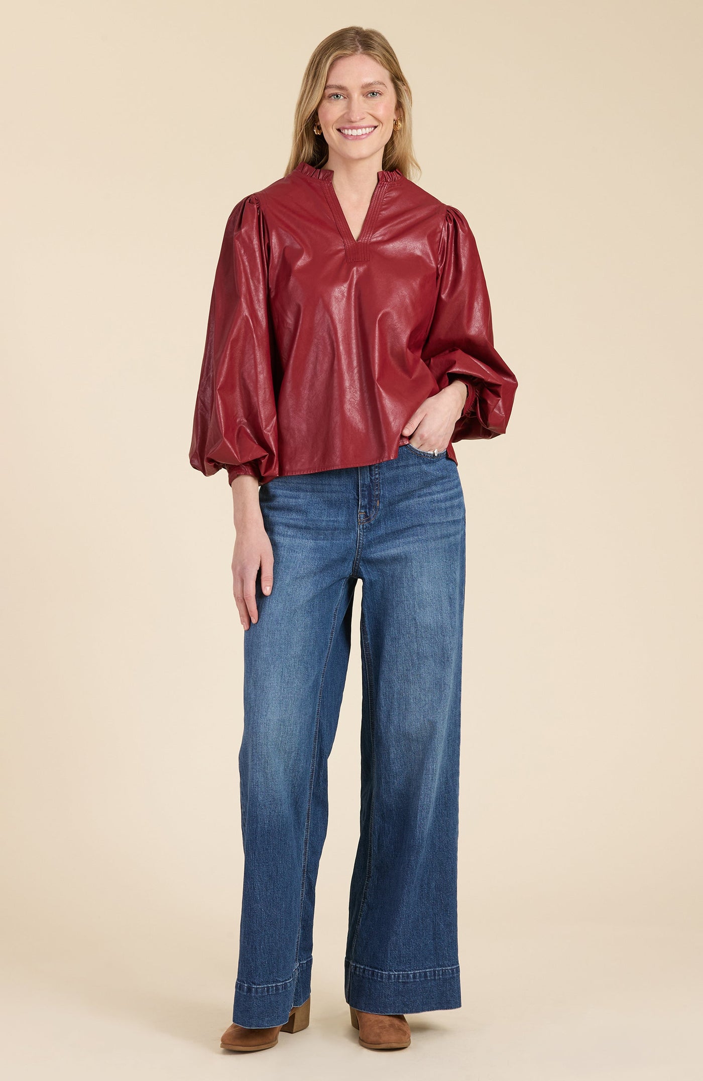 ELLERY PLEATHER 3/4 SLV