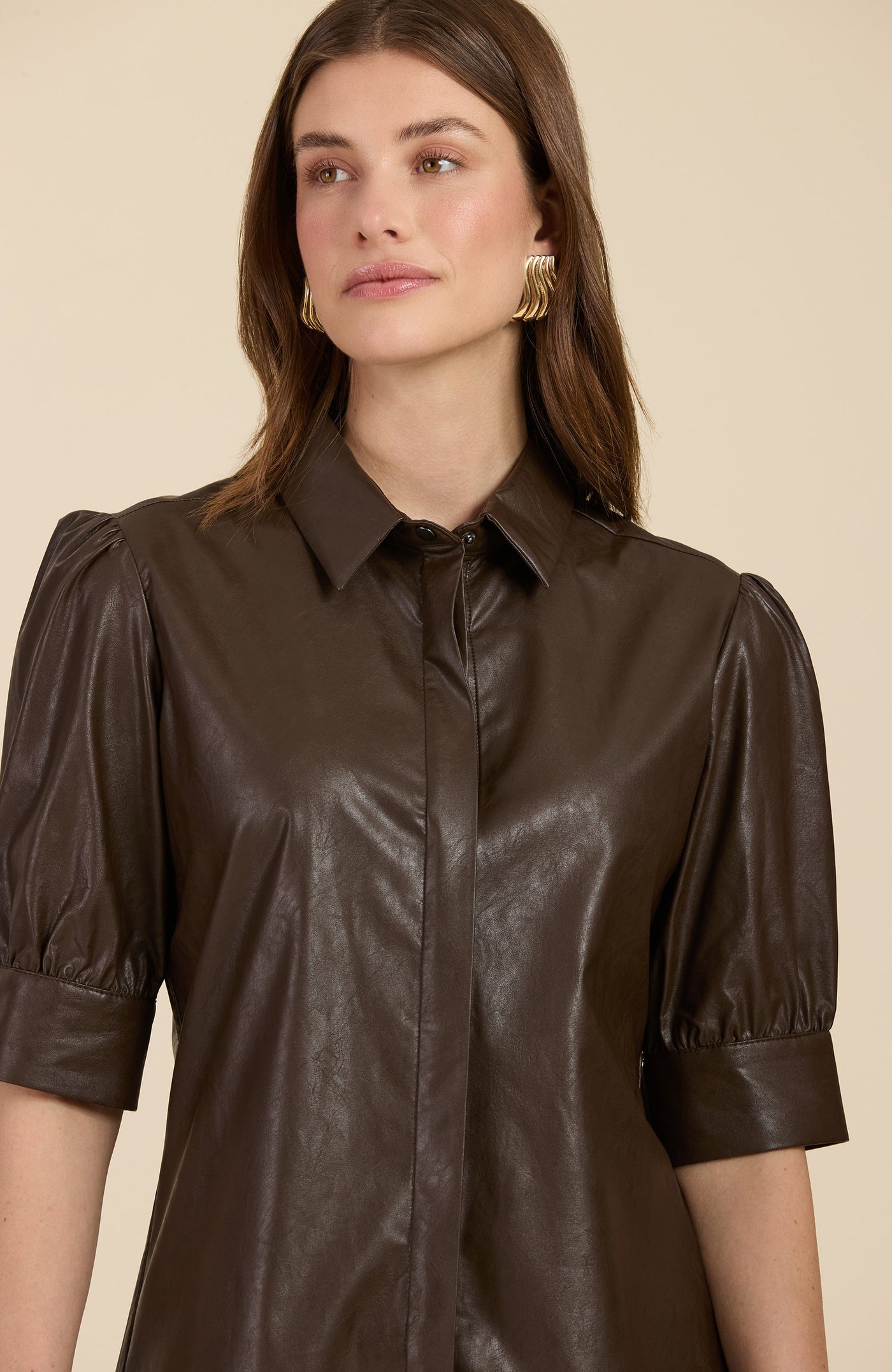 ALICE PLEATHER SHIRT