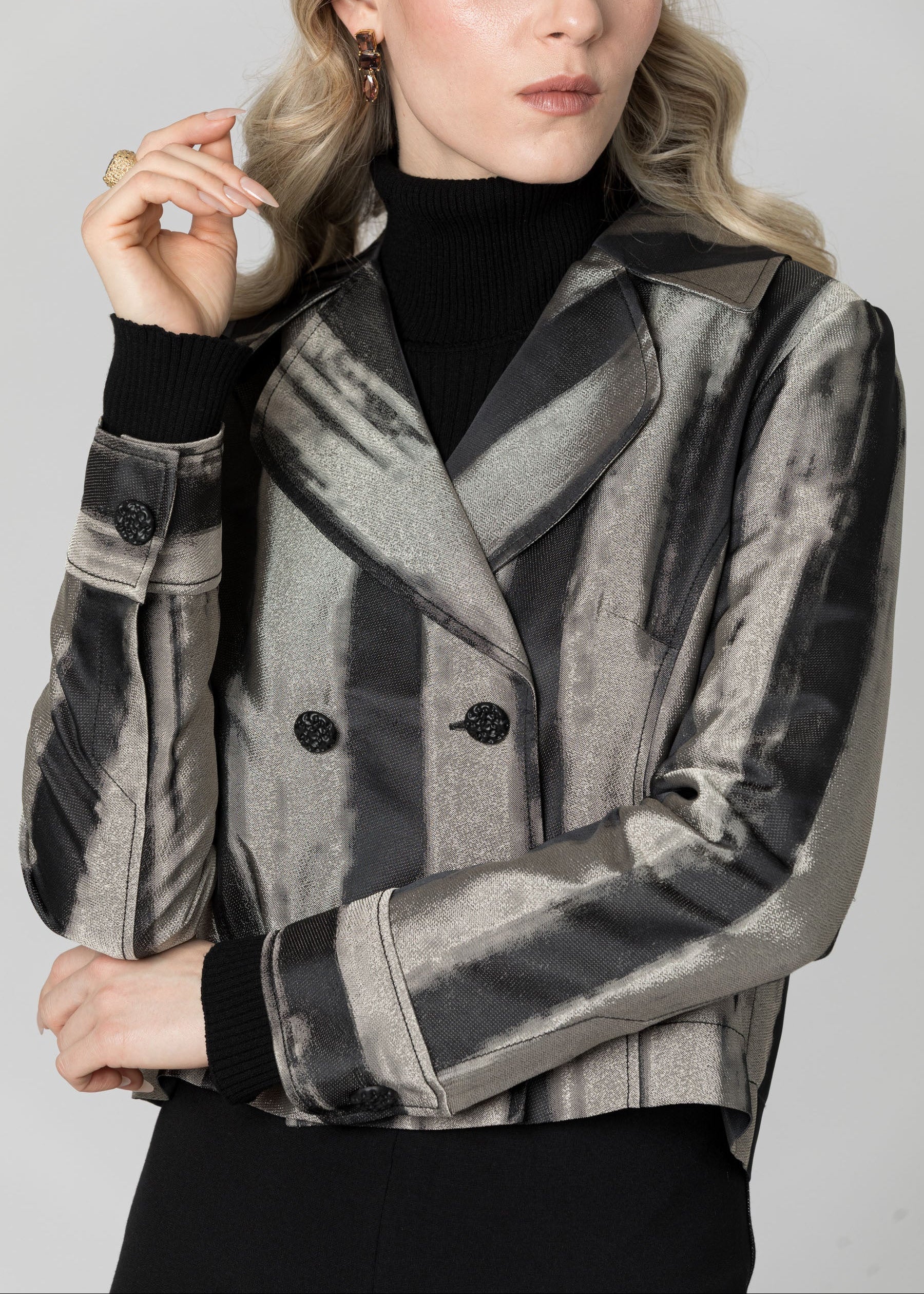 Photo Stripe Jacquard Jacket - SHIPS 9.15