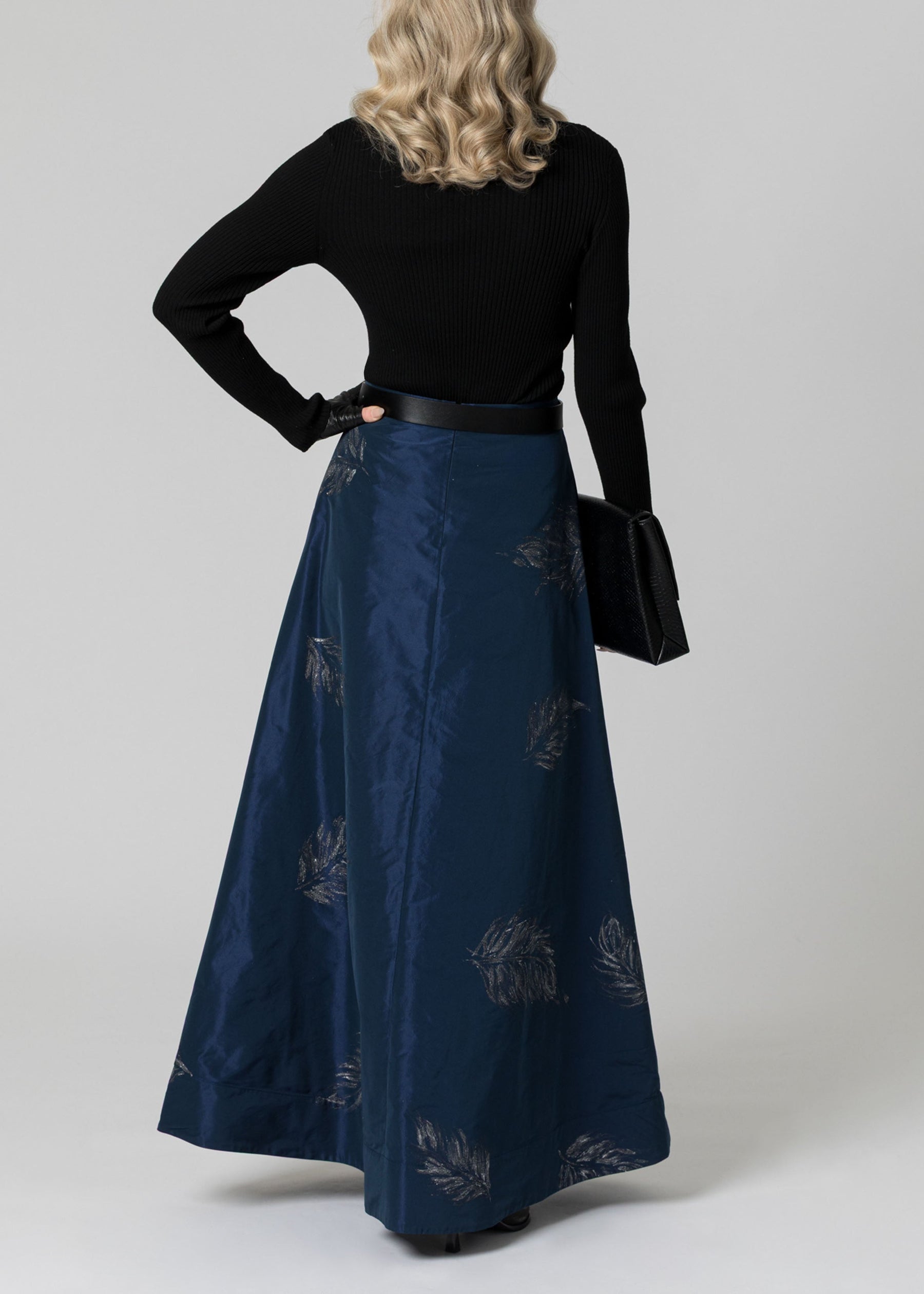 Painted Plume Taffeta Skirt - SHIPS 10.15