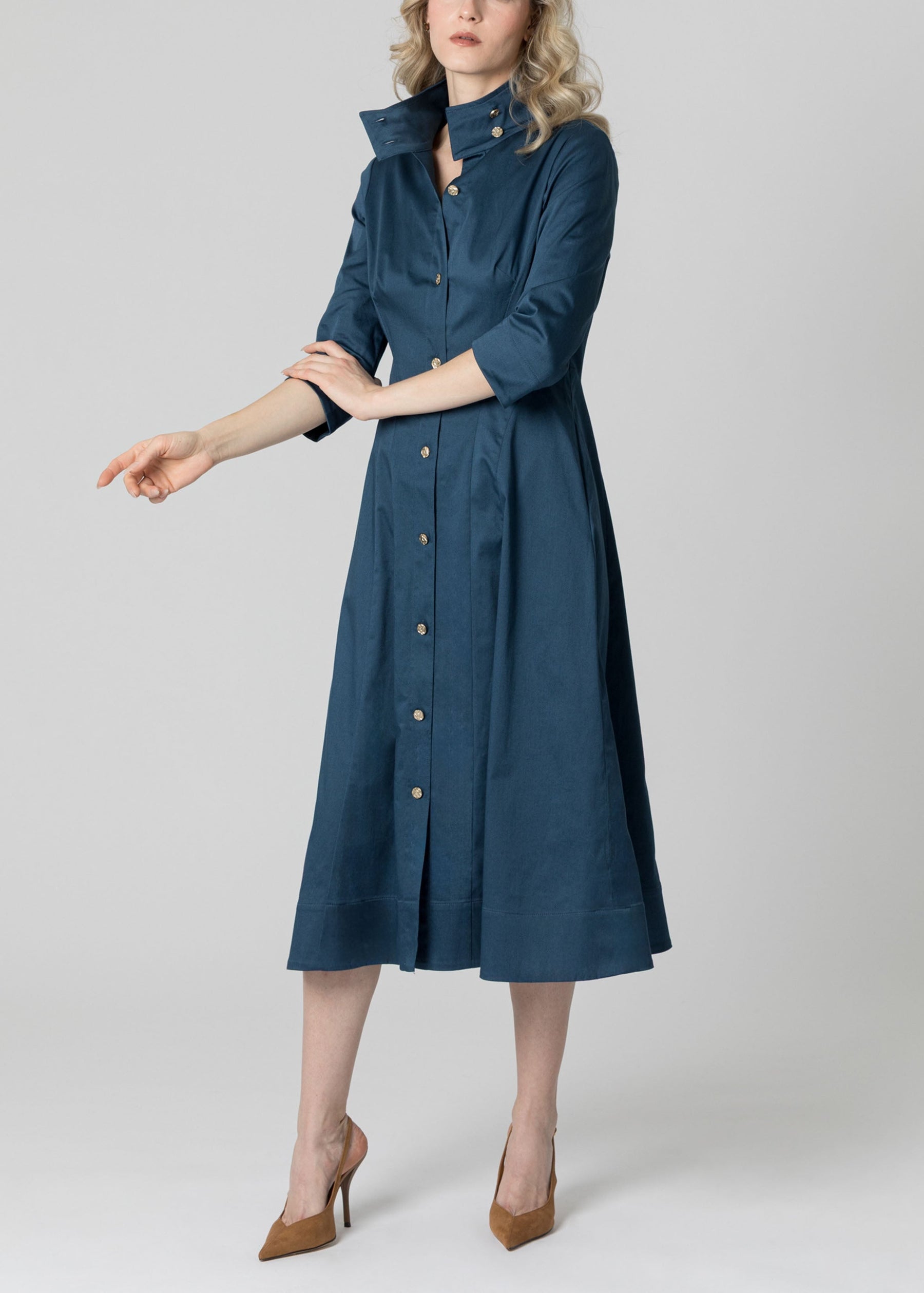 Luxe Cotton Sateen Dress