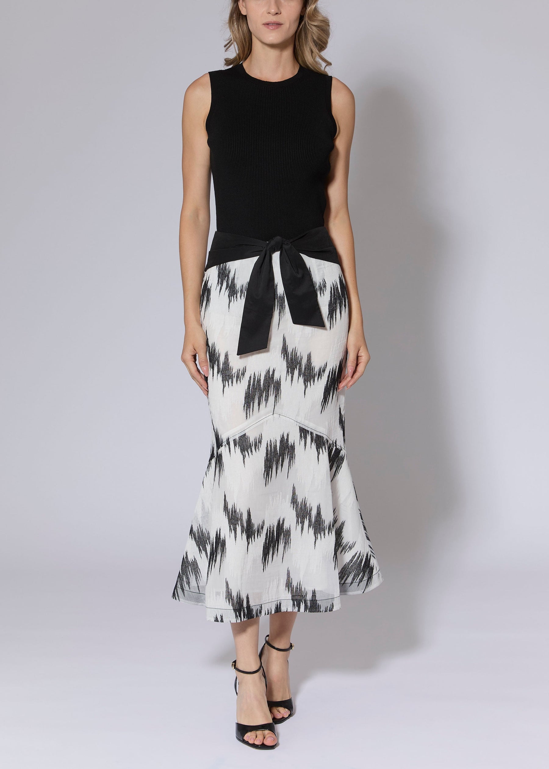 Flare Fil Coupe Skirt