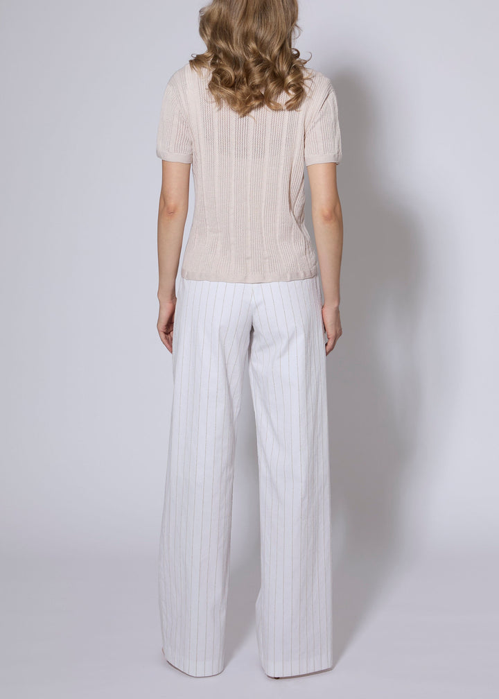 Boucle Stripe Cotton Pant