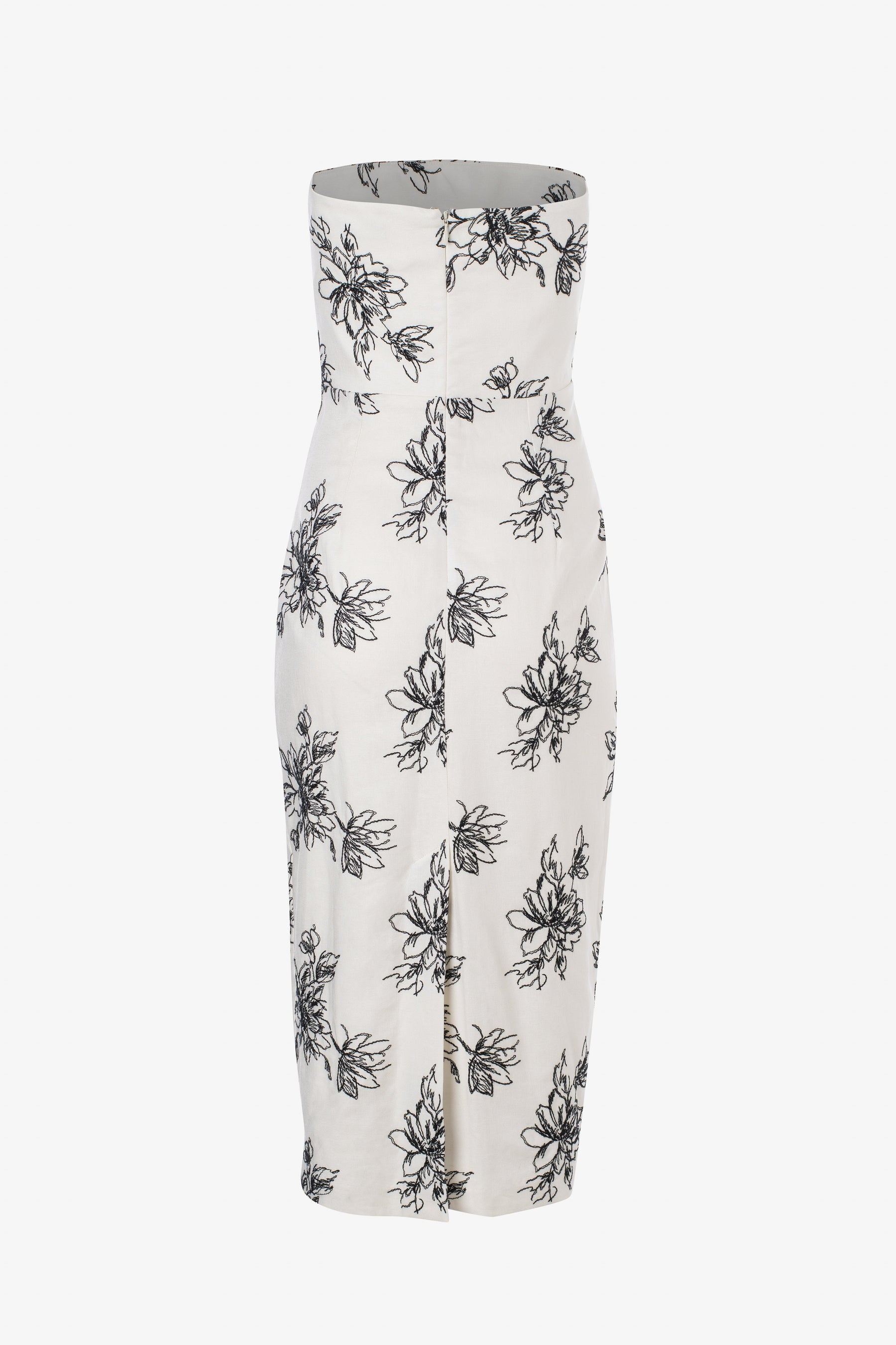 Embroided bustier dress