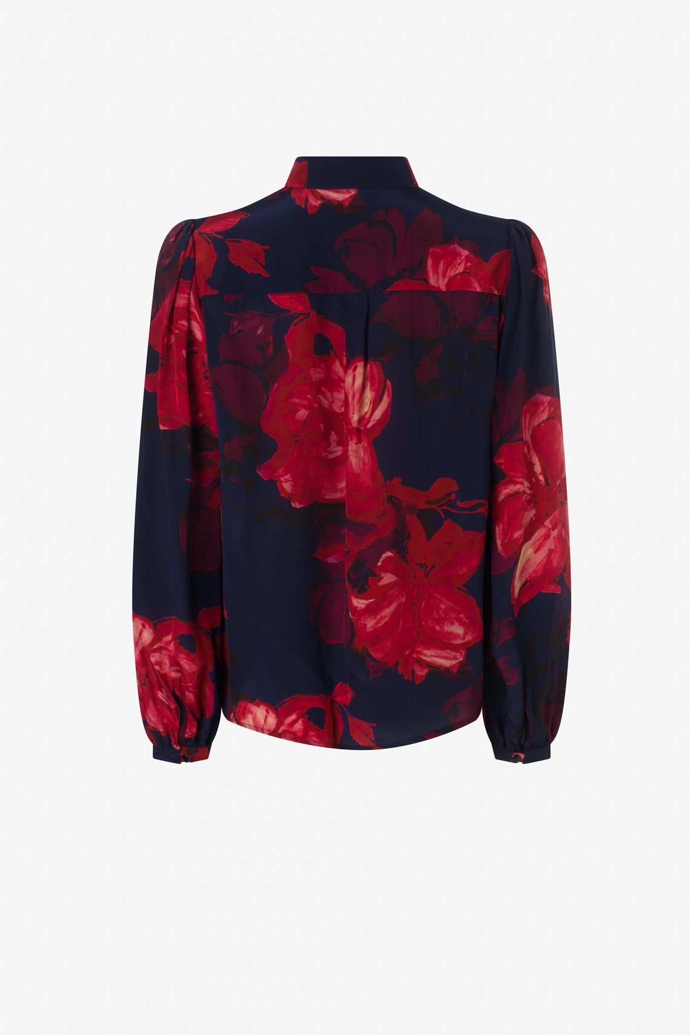 Floral print button down blouse