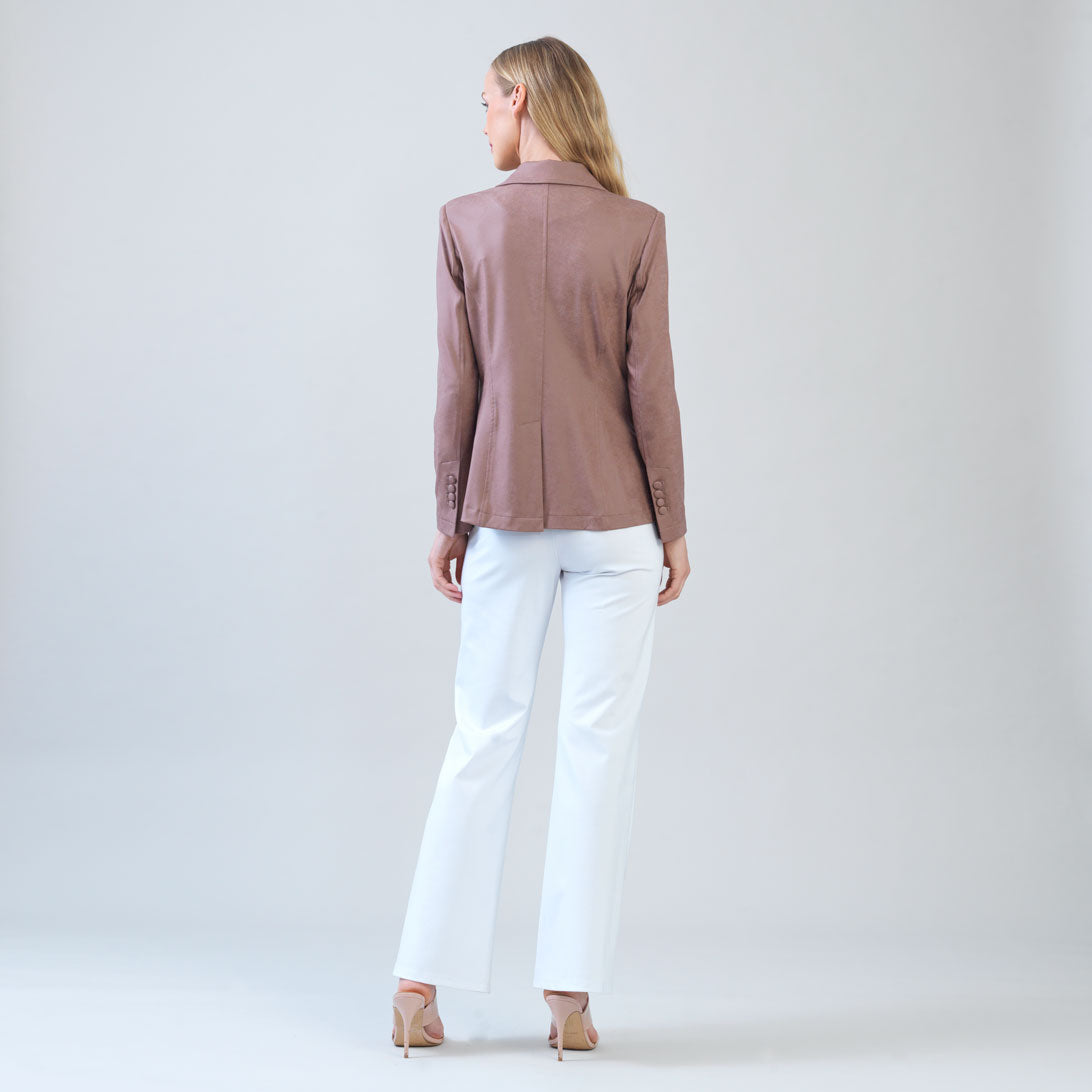 Liquid Leather™ Signature Pocket Blazer - Taupe