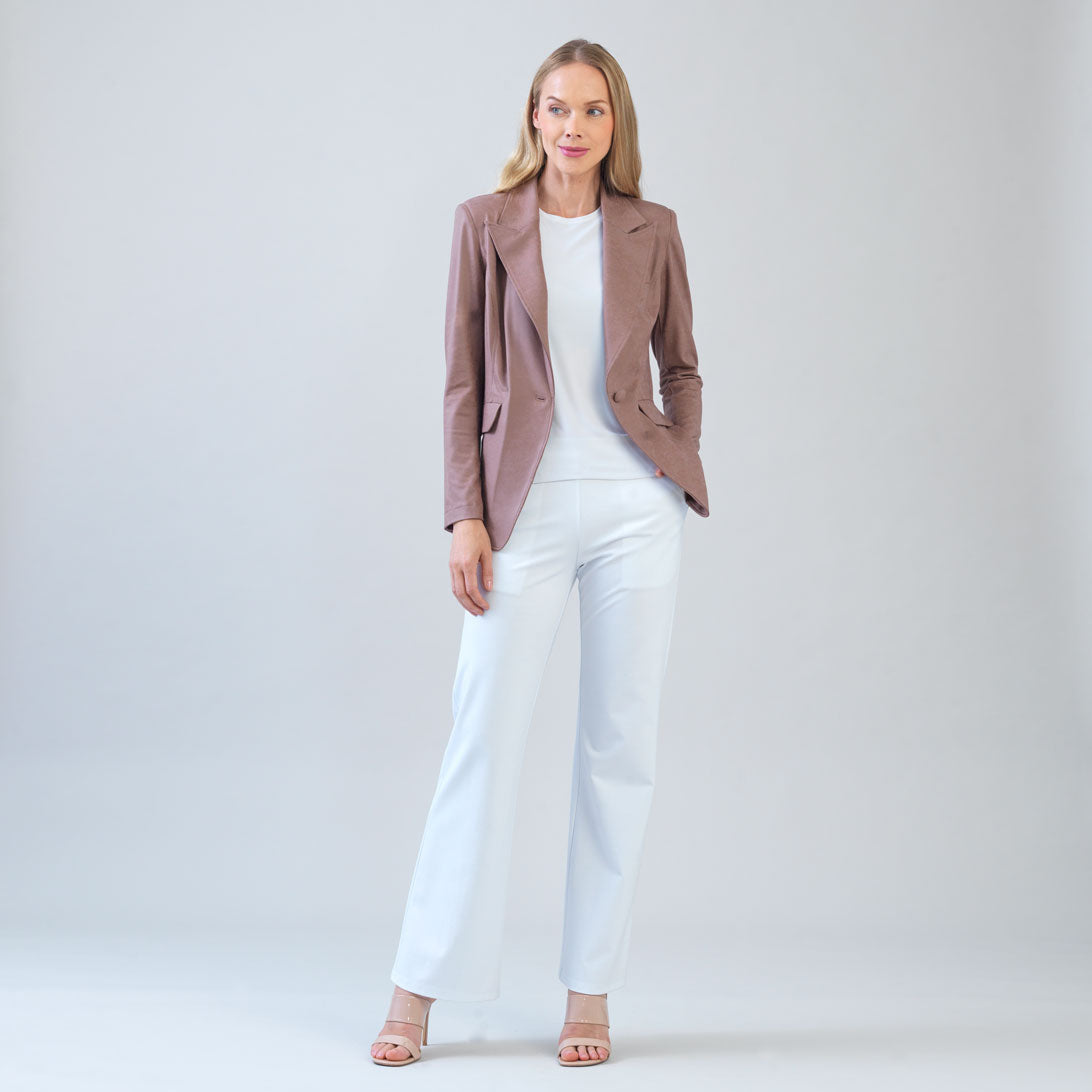 Liquid Leather™ Signature Pocket Blazer - Taupe