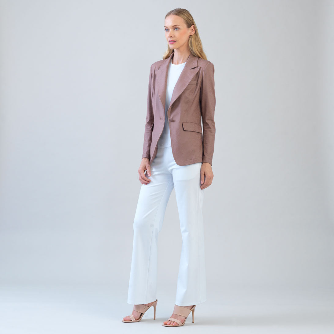 Liquid Leather™ Signature Pocket Blazer - Taupe