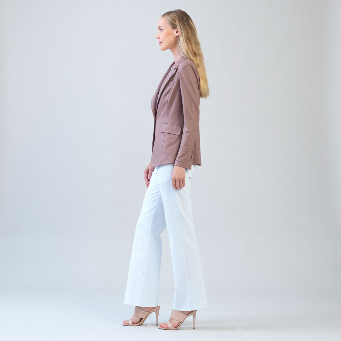 Liquid Leather™ Signature Pocket Blazer - Taupe