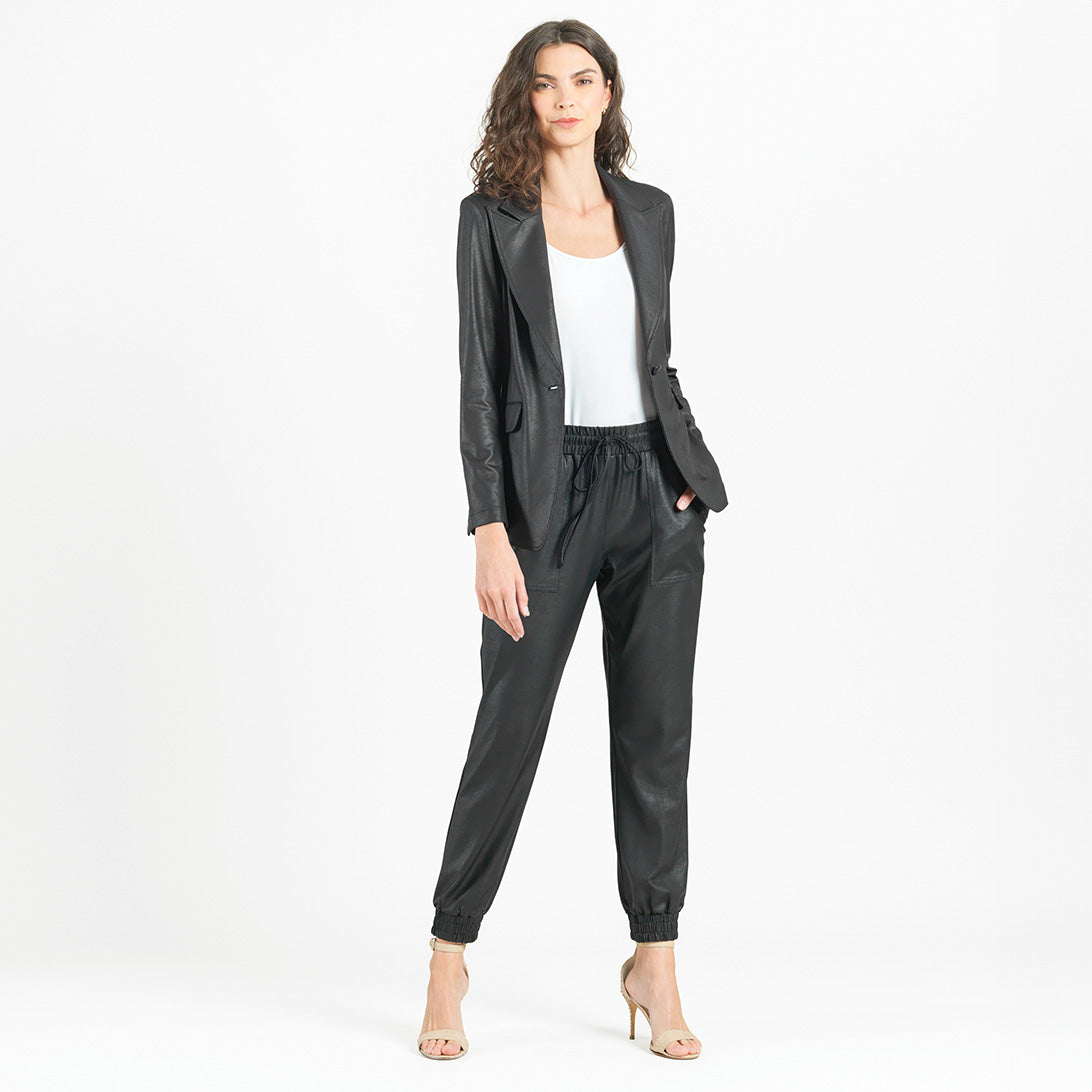 Liquid Leather™ Signature Pocket Blazer - Black