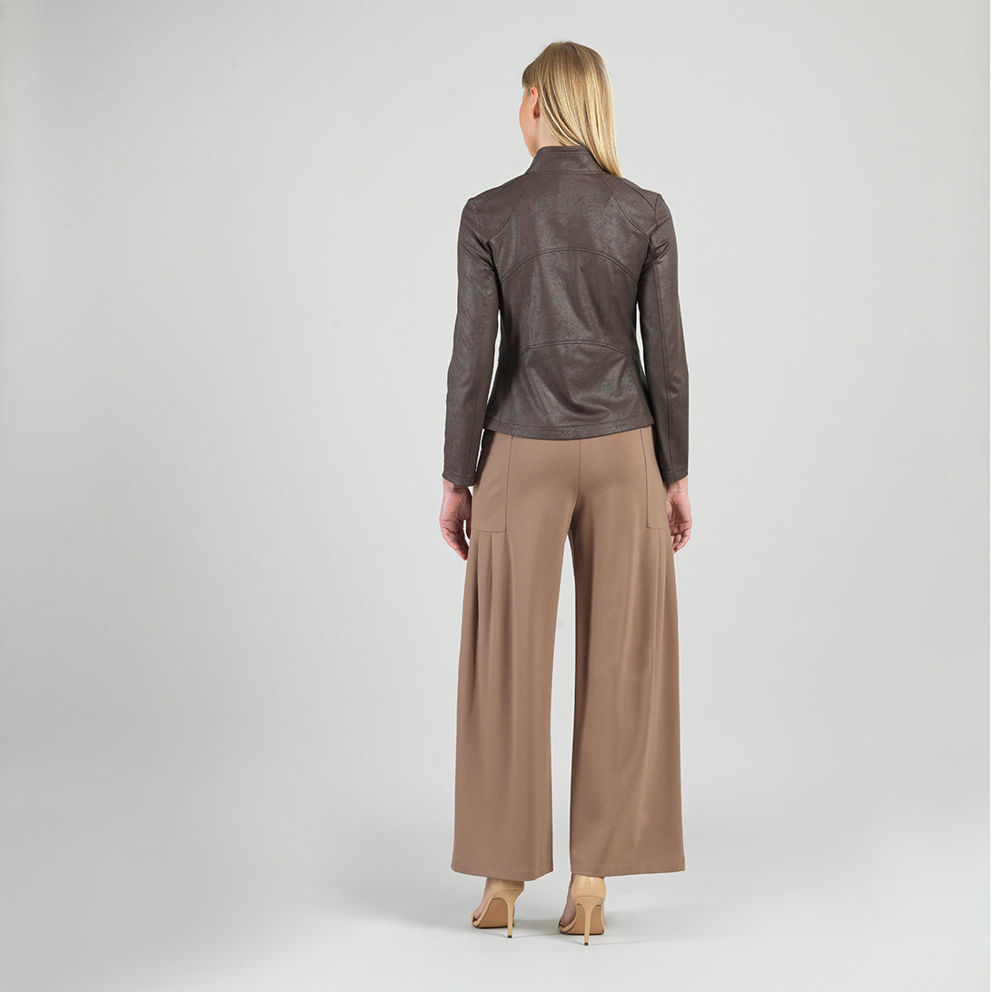 Liquid Leather™ Signature Jacket - Brown - Clara Sunwoo