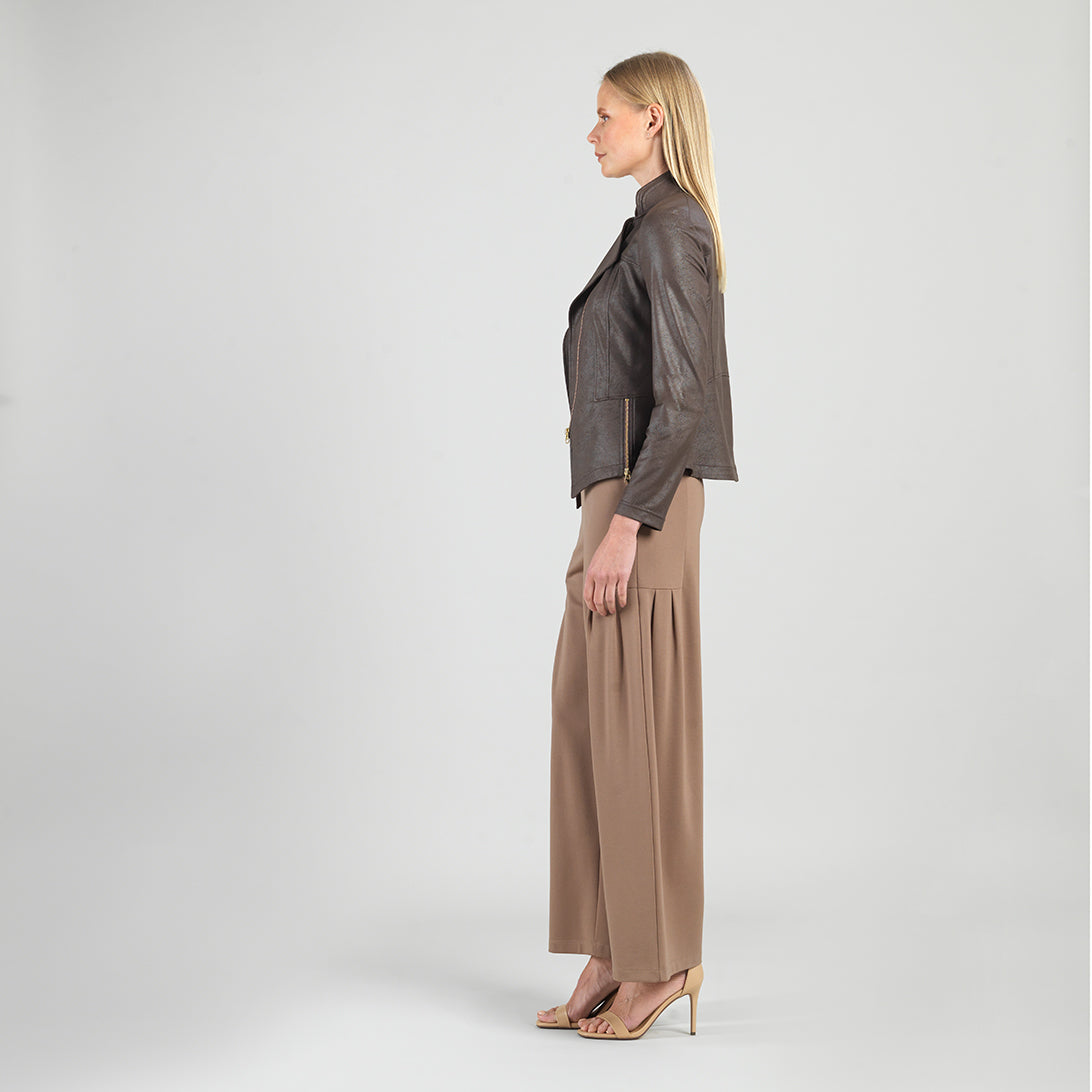 Liquid Leather™ Signature Jacket - Brown - Clara Sunwoo