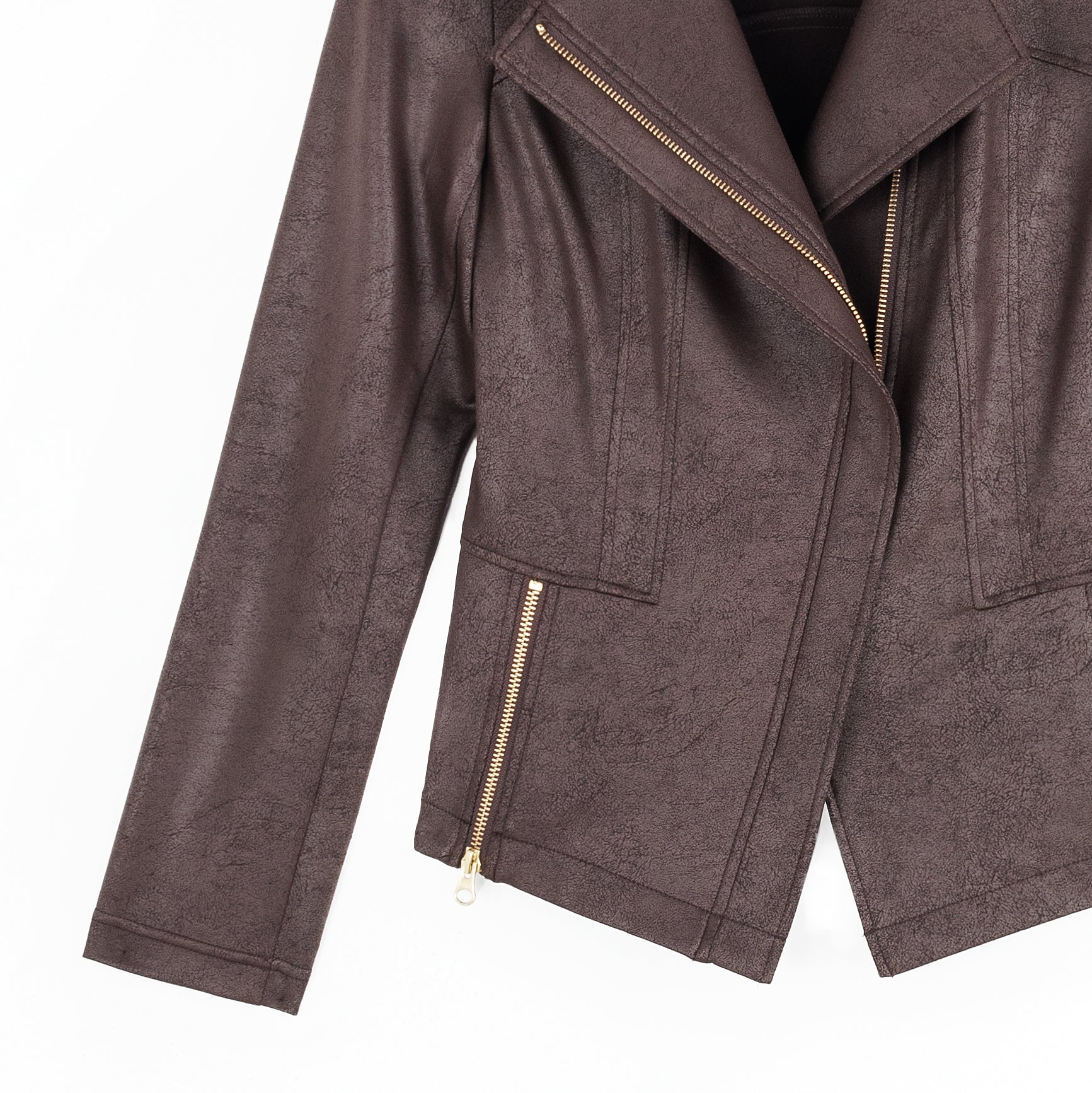 Liquid Leather™ Signature Jacket - Brown - Clara Sunwoo
