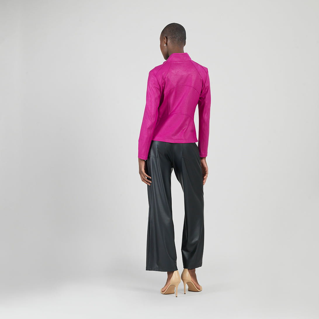 Liquid Leather™ Signature Jacket - Magenta - Clara Sunwoo
