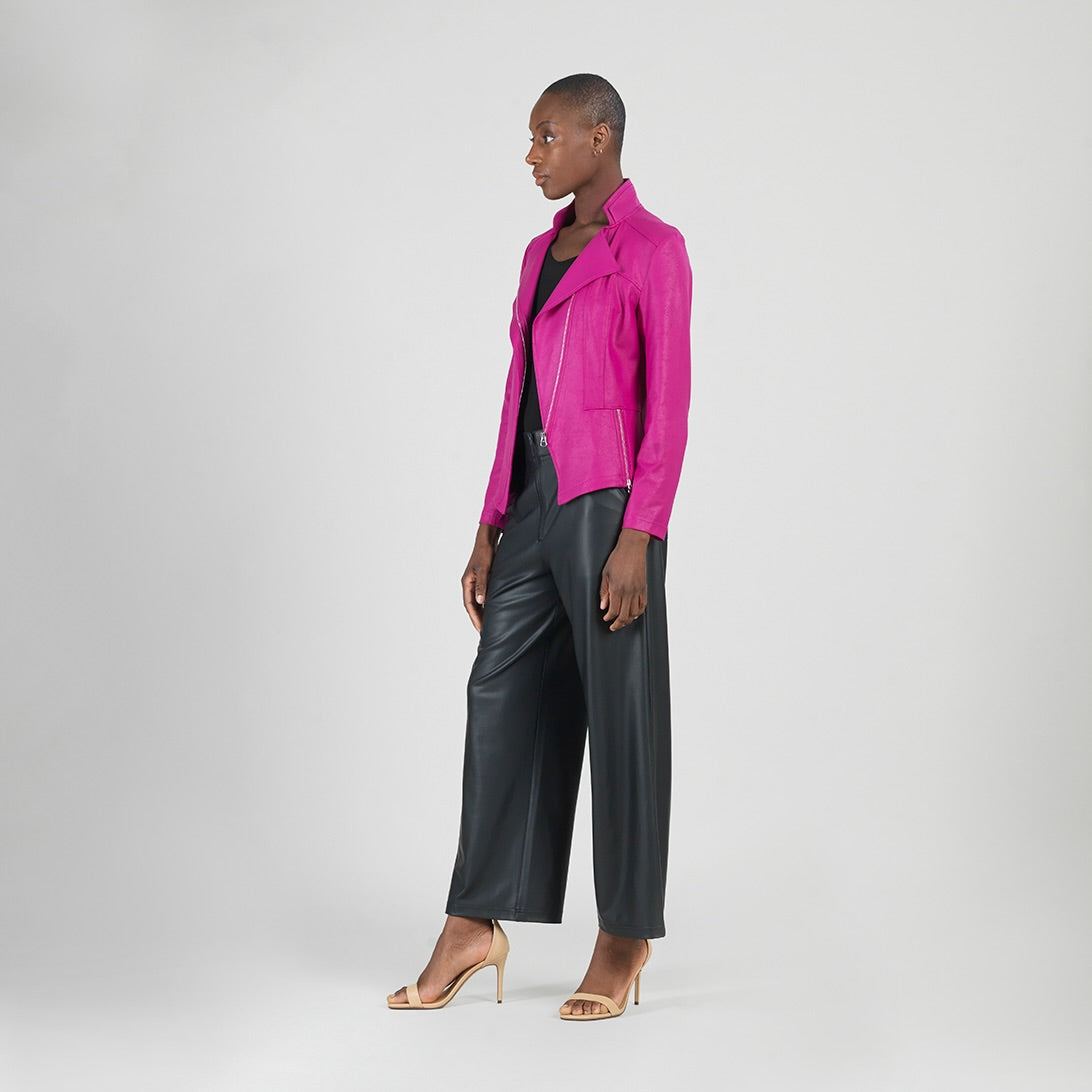 Liquid Leather™ Signature Jacket - Magenta - Clara Sunwoo
