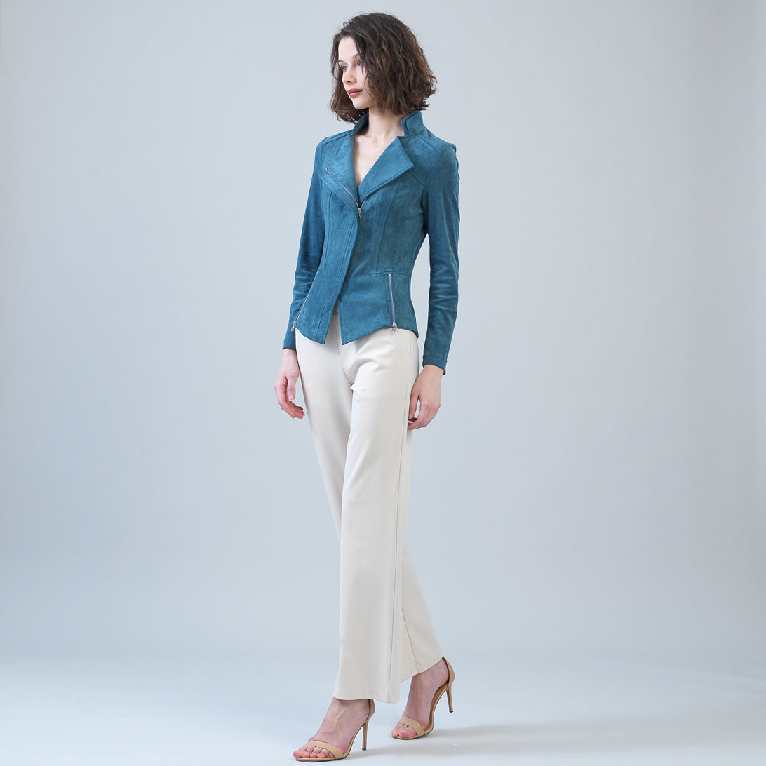 Soft Suede - Signature Jacket - Blue Moss