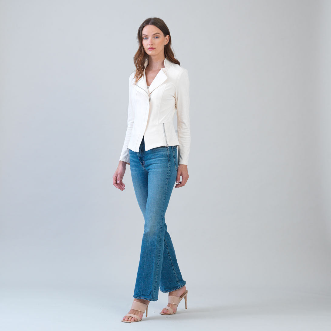 Soft Suede - Signature Jacket - Cream - Clara Sunwoo
