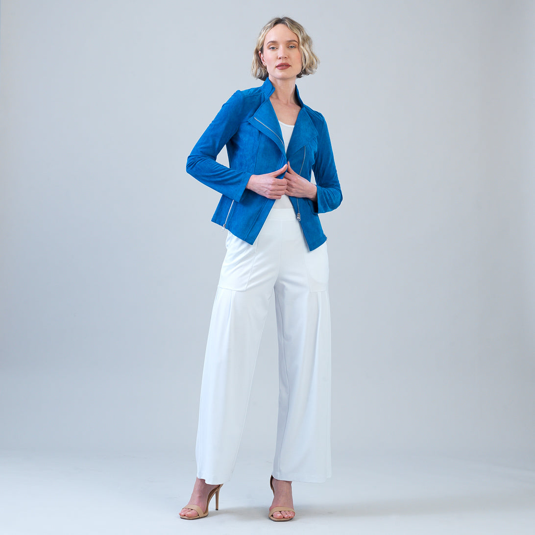 Soft Suede - Signature Jacket - French Blue