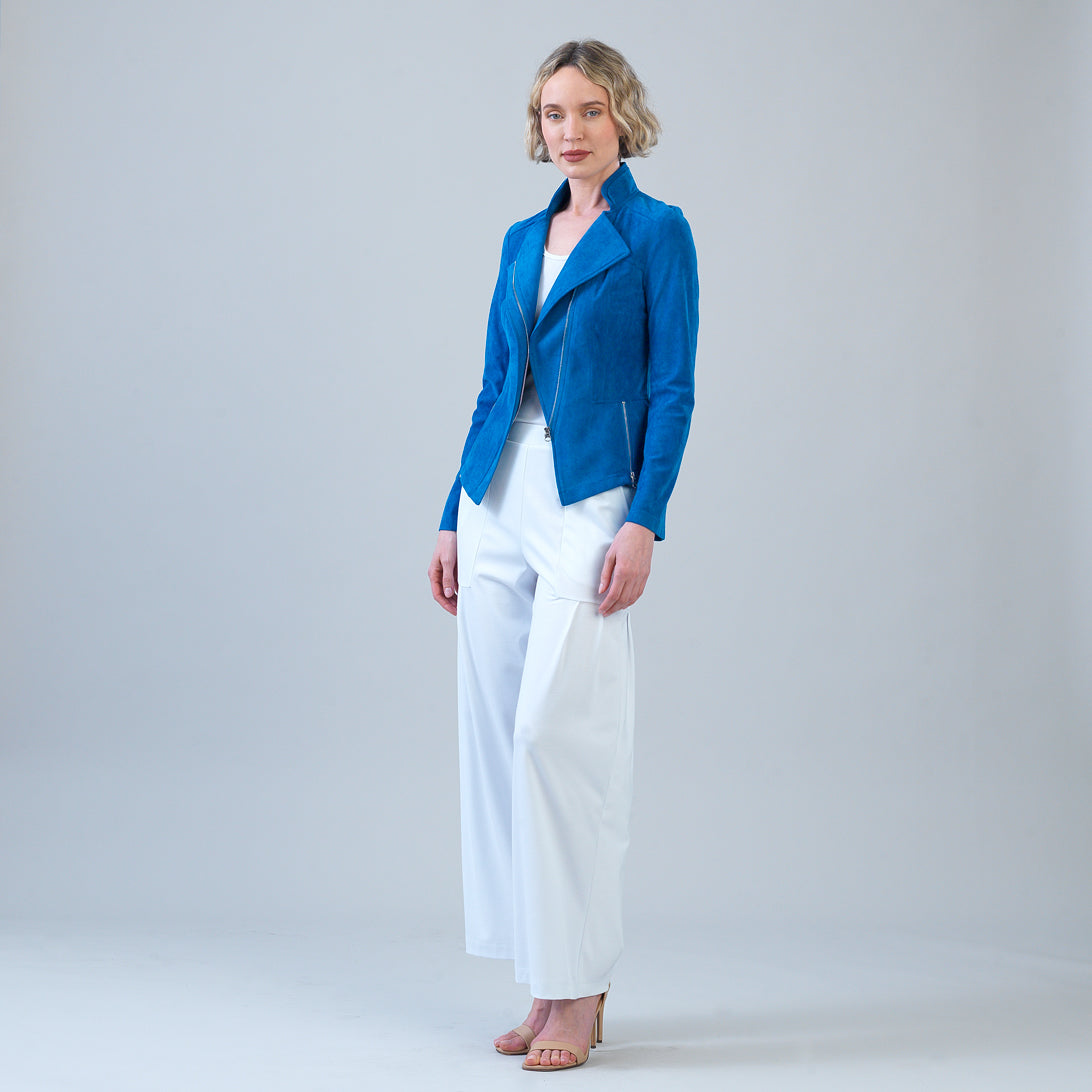 Soft Suede - Signature Jacket - French Blue