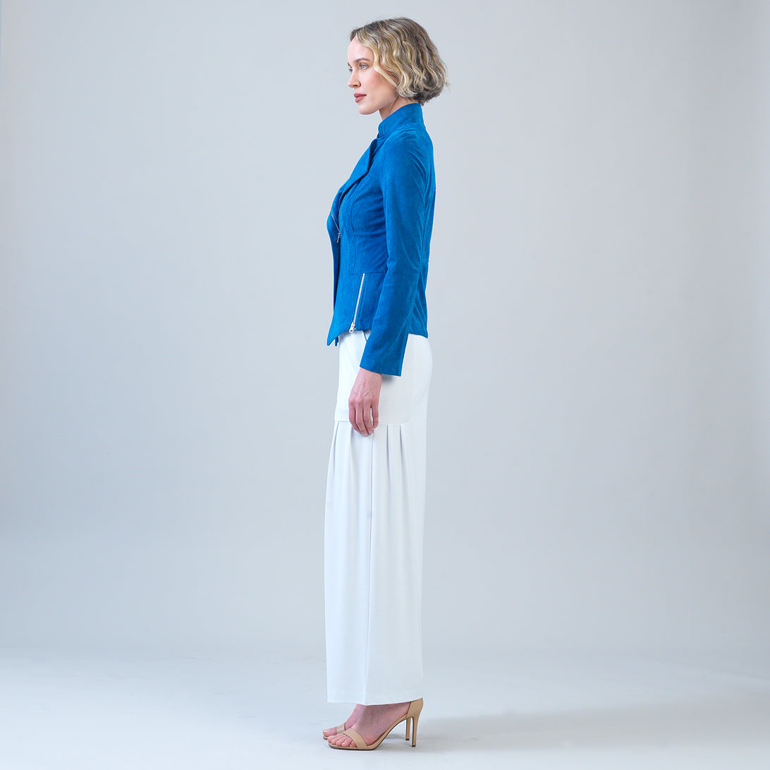 Soft Suede - Signature Jacket - French Blue