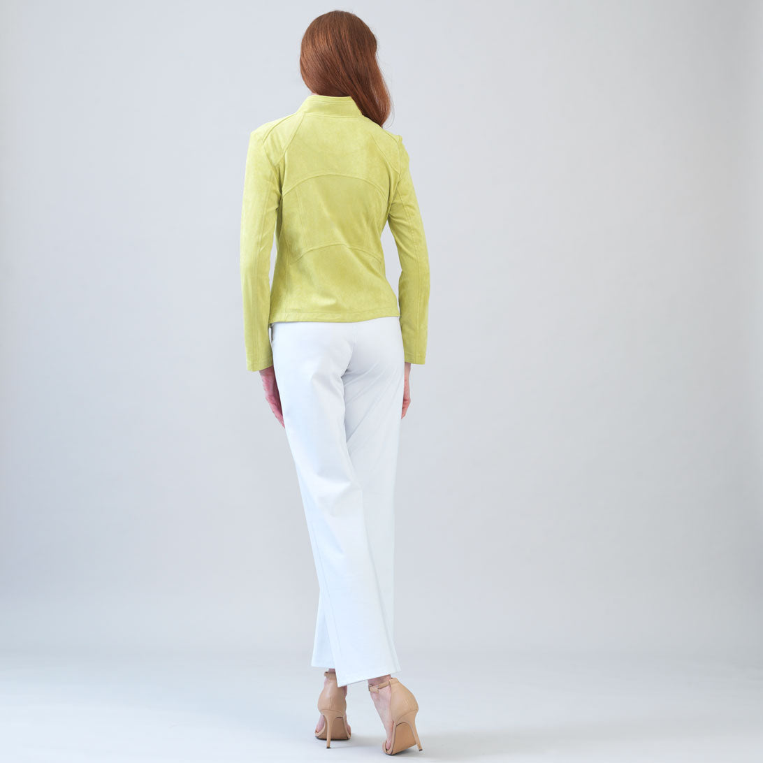 Soft Suede - Signature Jacket - Lime - Clara Sunwoo