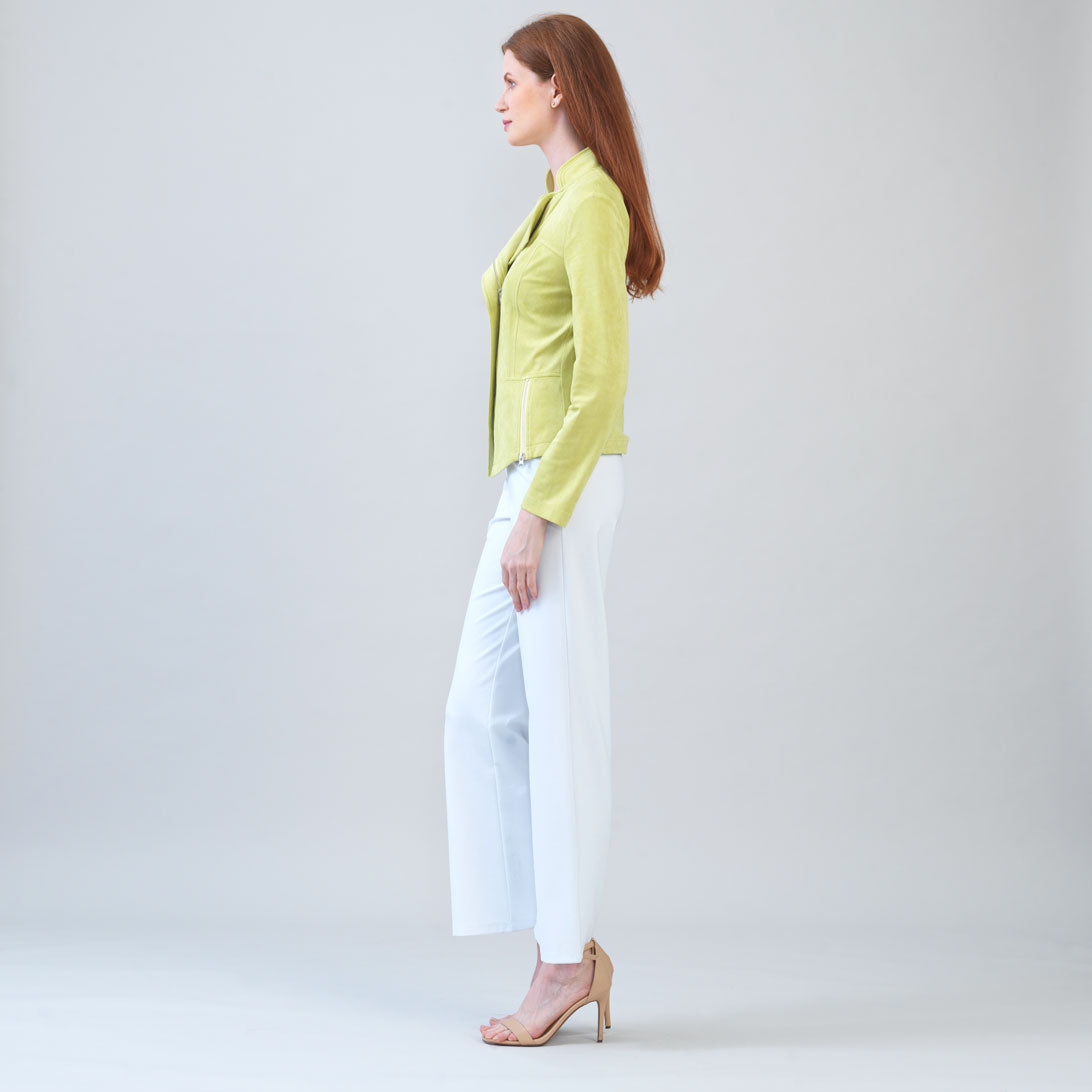 Soft Suede - Signature Jacket - Lime - Clara Sunwoo