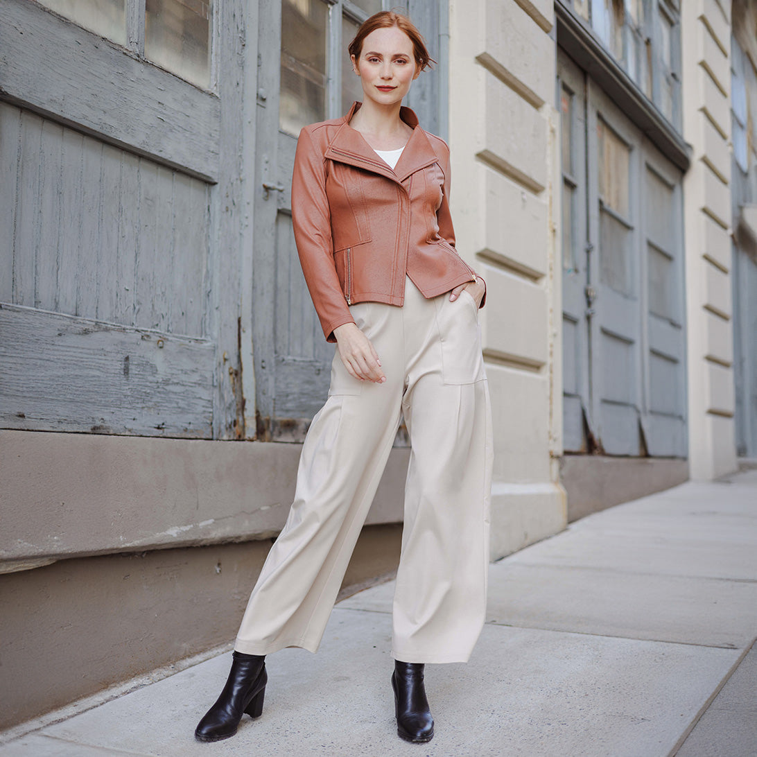 Liquid Leather™ Signature Jacket - Tan - Clara Sunwoo