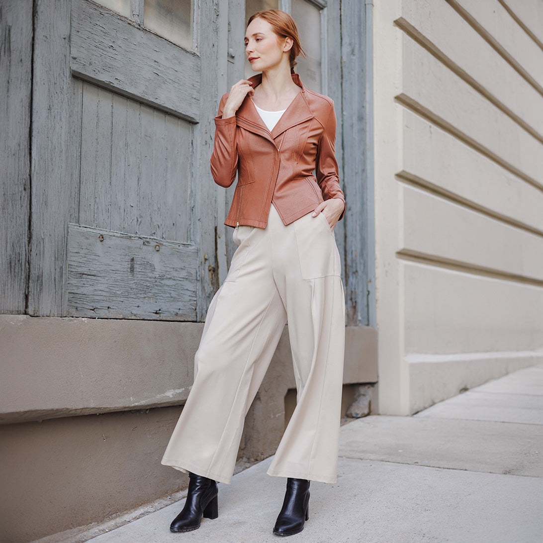 Liquid Leather™ Signature Jacket - Tan - Clara Sunwoo