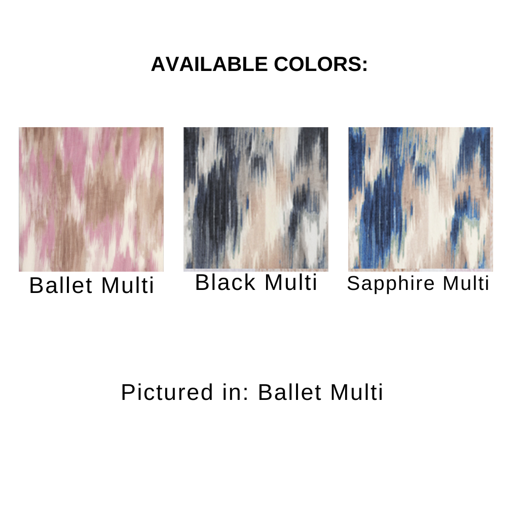 BRUSHED IKAT PRINT SCARF