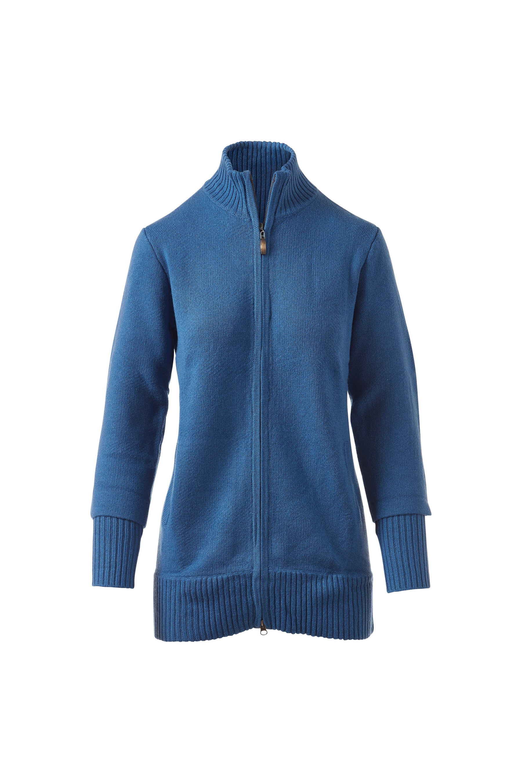 ZIP MOCK CARDIGAN