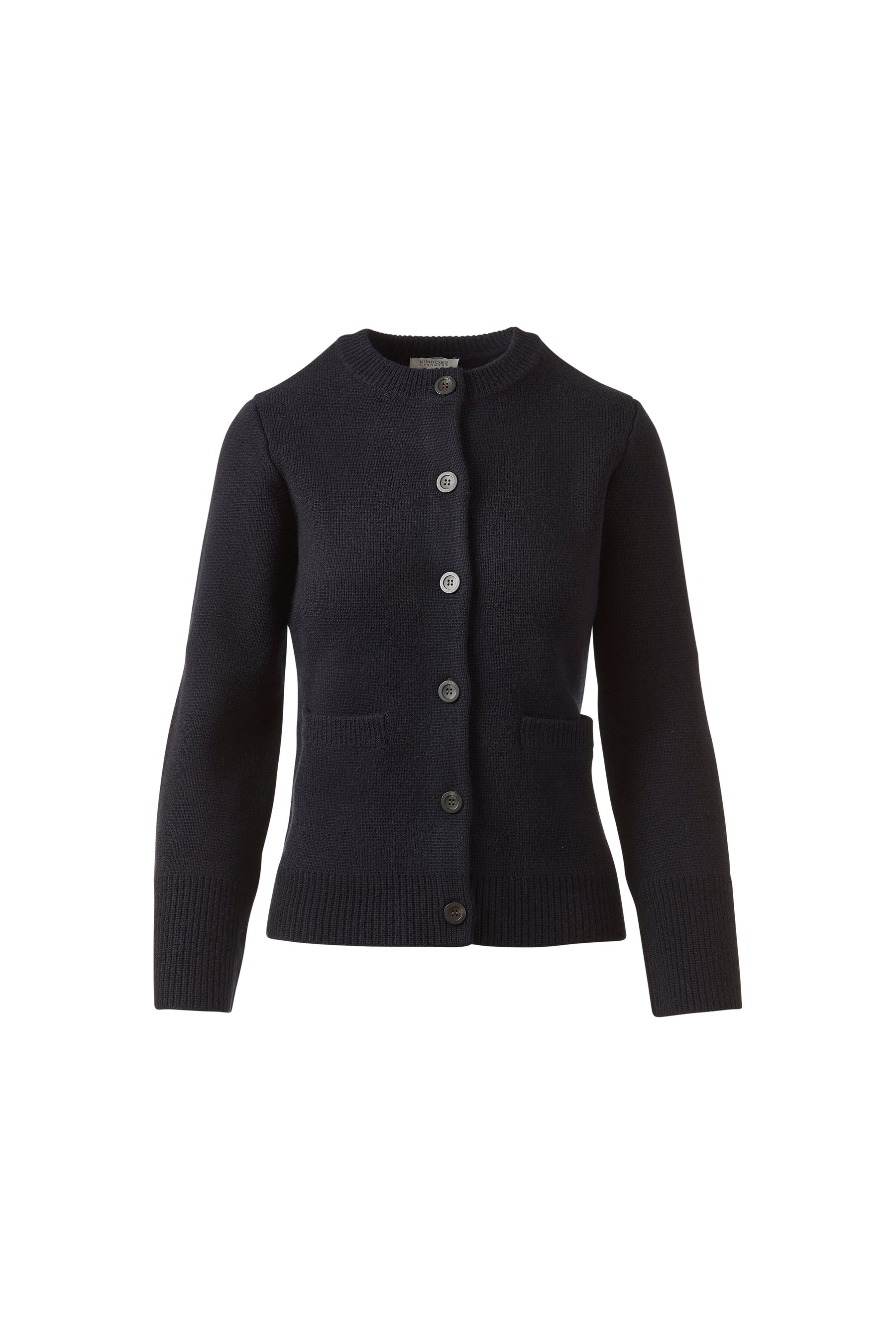 DOUBLEKNIT FITTED CREW CARDIGAN