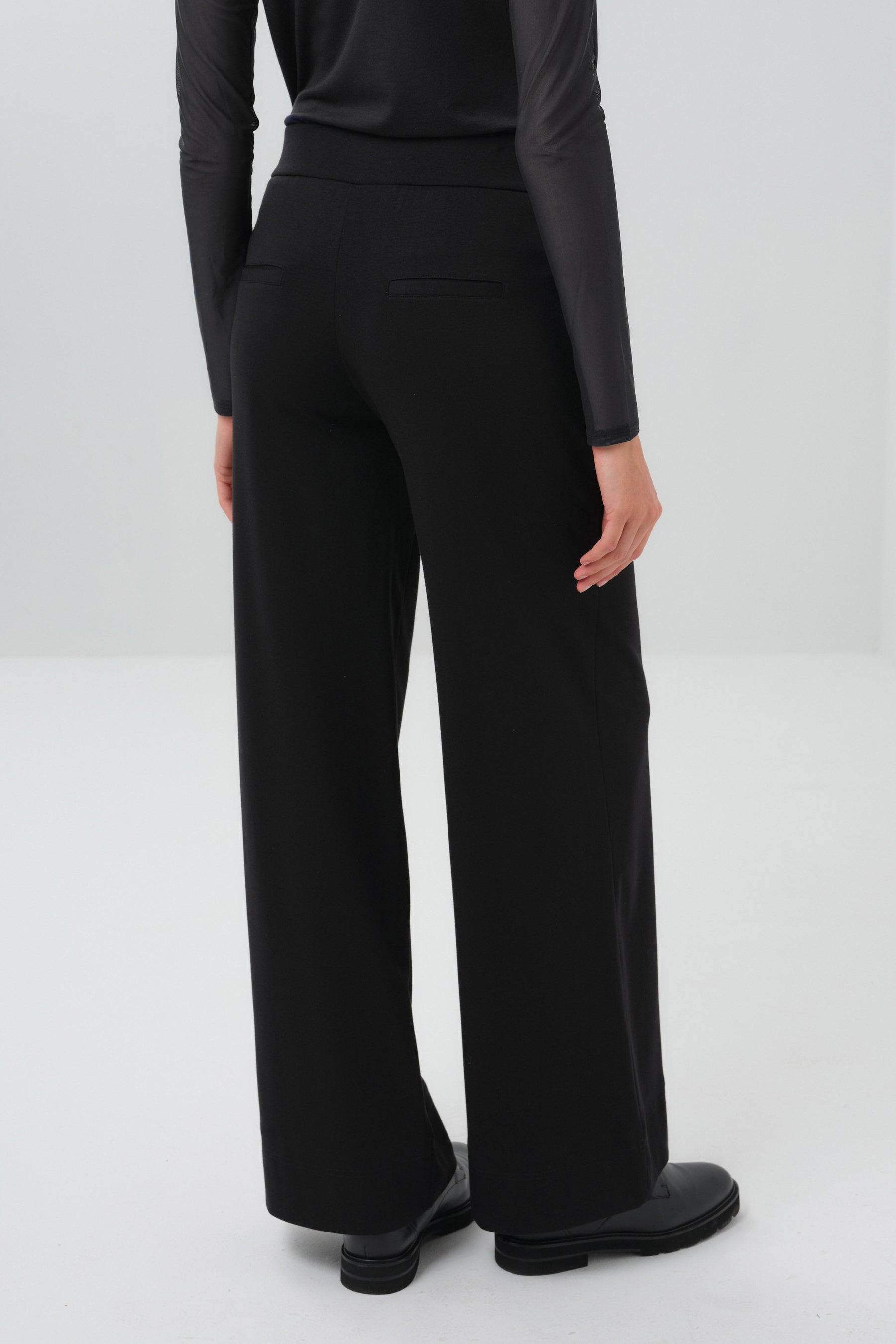 Mita Comfortable Travel Pull On Wide Leg Pant