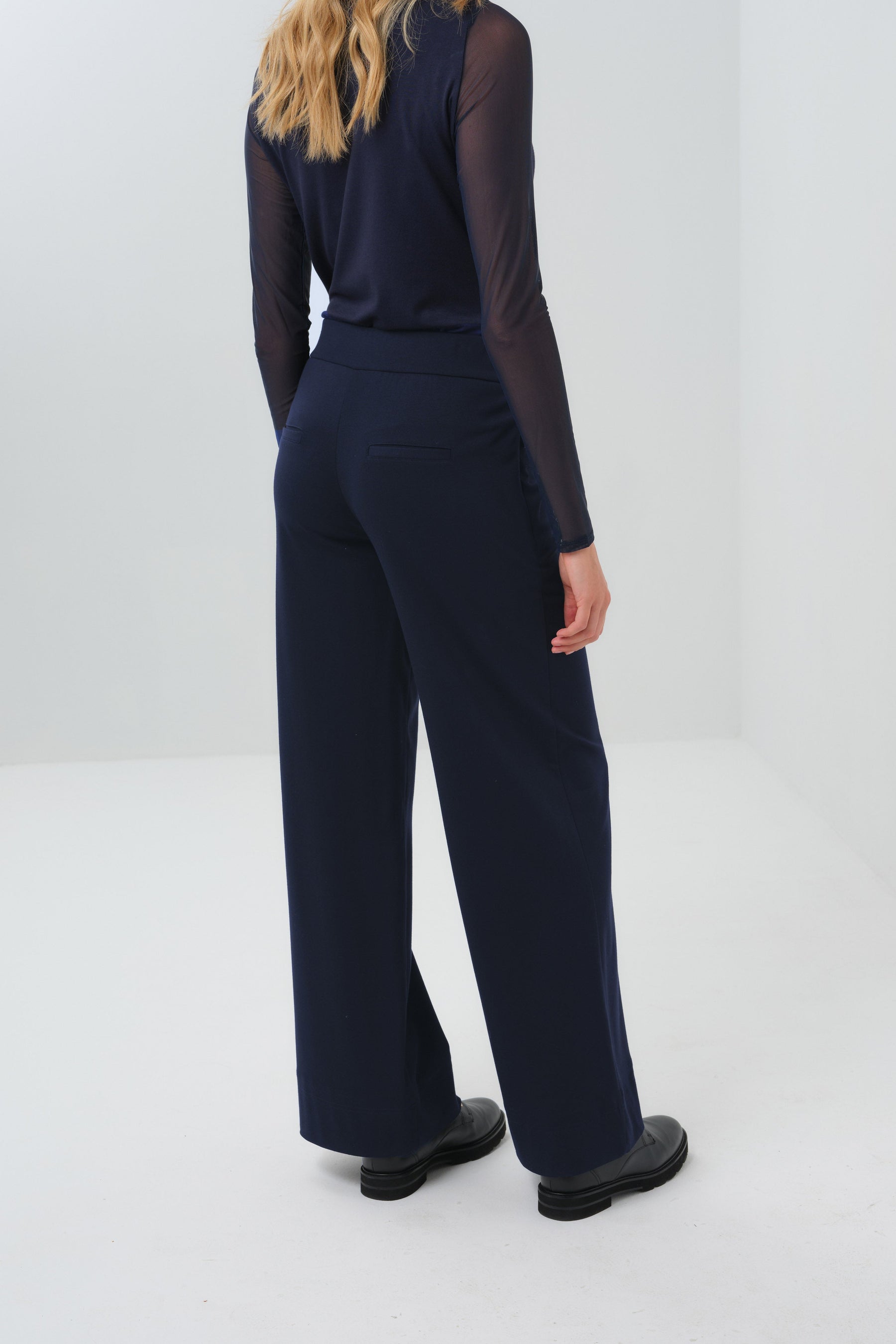 Mita Comfortable Travel Pull On Wide Leg Pant