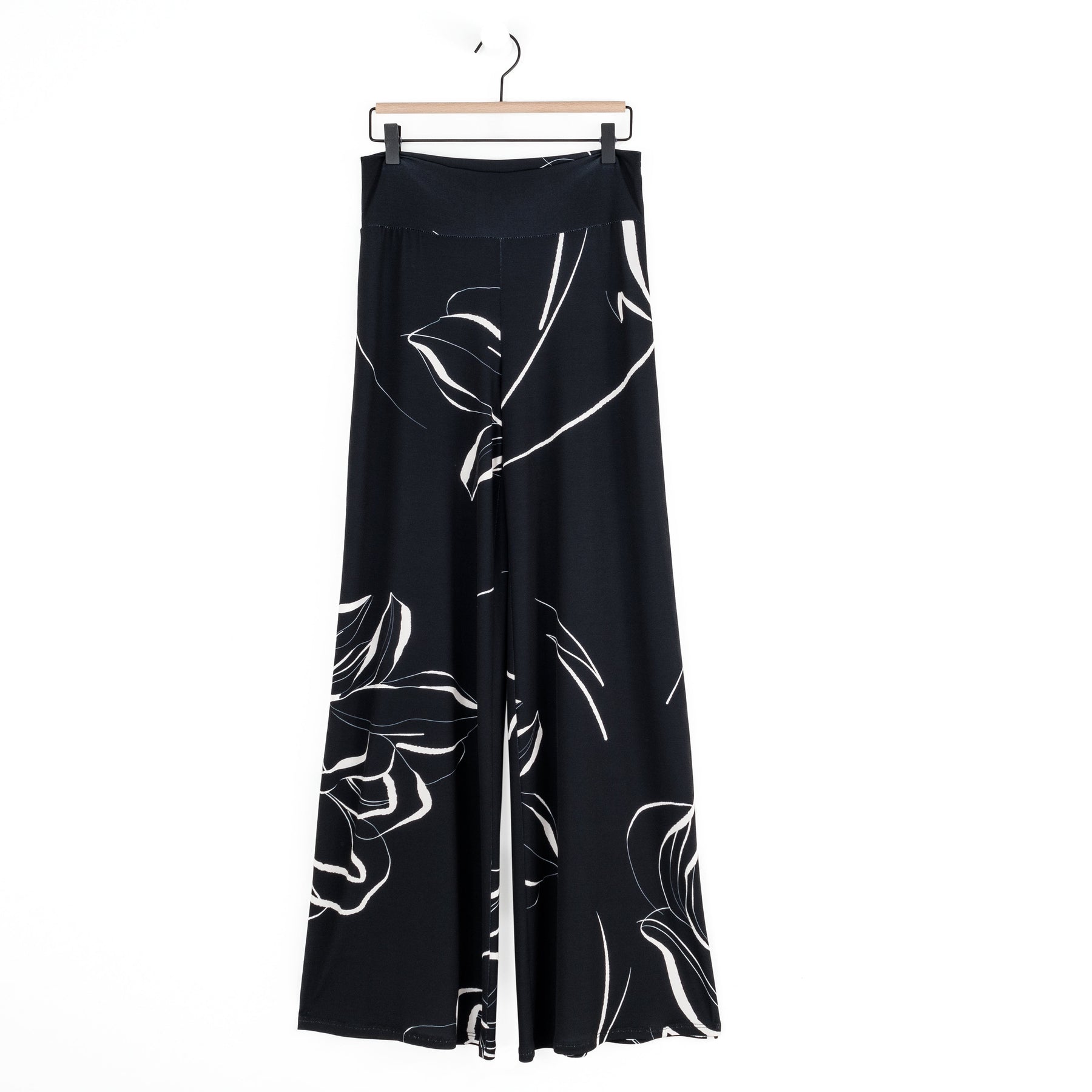 Signature Palazzo Pant - Floral Outline - Clara Sunwoo