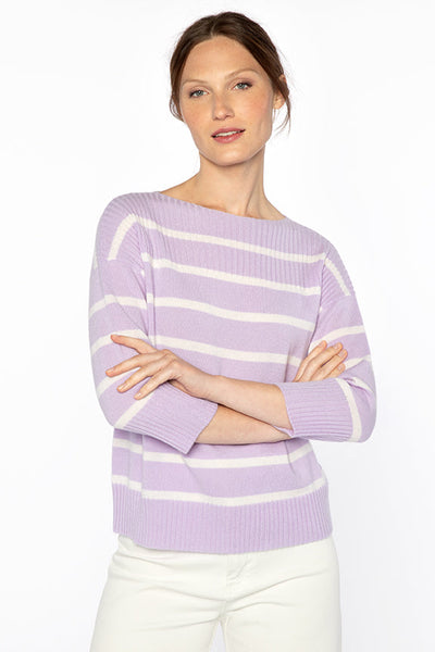 Rib Yoke Stripe Pullover