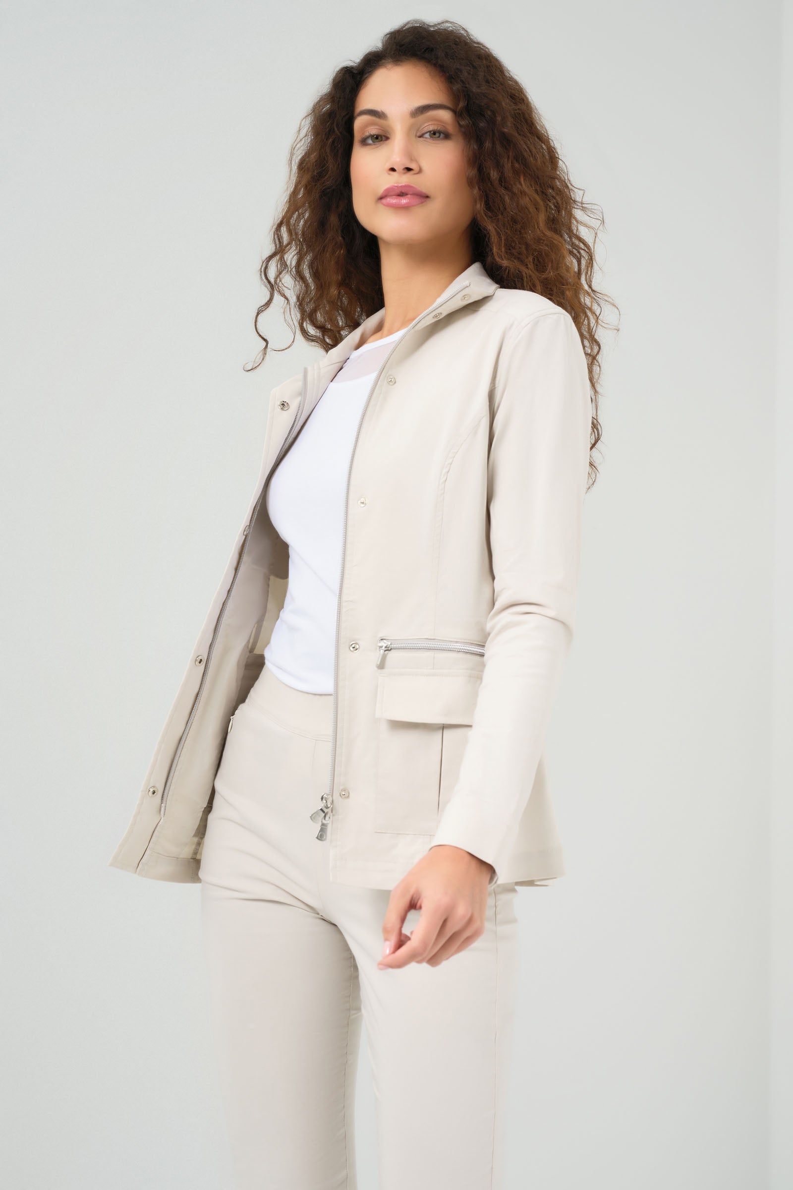 Kenya Safari Jacket in Stone